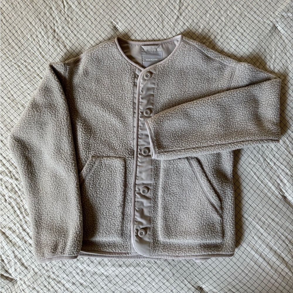 Everlane Teddy Jacket Oatmeal